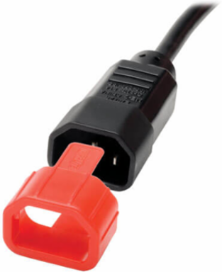 Plug-Lock Inserts, Red, 100 Pack, C14 to C13 Compatibility