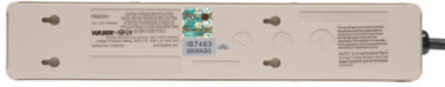 6-Outlet Surge Protector, 6 Ft Cord, 900 Joules, Metal Housing