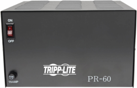 60-Amp DC Power Supply, 13.8VDC, Precision Regulated, Crowbar Overvoltage Protection