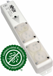 Medical-Grade Power Strip with 4 Hospital-Grade Outlets, 6 ft Cord