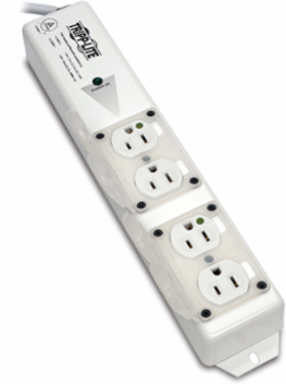 Medical-Grade Power Strip 4 Outlets 15A 15 ft Cord
