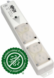 Medical-Grade Power Strip 4 Outlets 15A 15 ft Cord