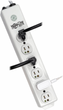 UL 1363 Medical-Grade Power Strip with 6 Hospital-Grade Outlets, 1.5 ft Cord