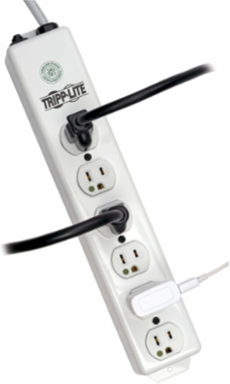 Medical-Grade Power Strip with 6 Hospital-Grade Outlets, 6 ft Cord