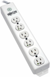 Medical-Grade Power Strip with 6 Hospital-Grade Outlets, 6 ft Cord
