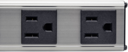 4-Outlet Power Strip, 10 ft Cord, 15A Circuit Breaker, 12 Inch Length