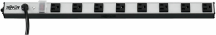 8-Outlets Vertical Power Strip, 15A 120V, 15 ft Cord, 24 Inch Mountable Housing