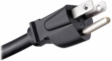 8-Outlet Vertical Power Strip, 120V, 15A, 15 ft. Cord, Black Housing