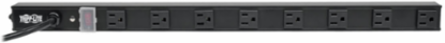 8-Outlet Vertical Power Strip, 120V, 15A, 15 ft. Cord, Black Housing