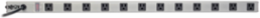 12-Outlet Vertical Power Strip, 120V 15A, 36 Inch, 15-ft Cord