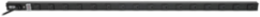 16-Outlet Vertical Power Strip, 120V, 15A, 15 ft Cord, Black Housing