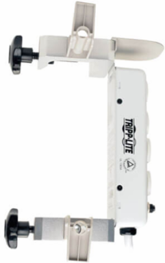 Medical-Grade Power Strip Mounting Clamp with Drip Shield, Fits 1-2.25 Inch Diameter
