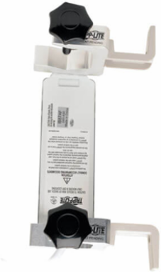 Medical-Grade Power Strip Mounting Clamp with Drip Shield, Fits 1-2.25 Inch Diameter