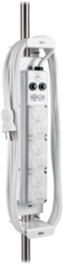 Medical-Grade Power Strip Mounting Clamp with Antimicrobial Protection, Fits 0.875-1.25 Inch Poles