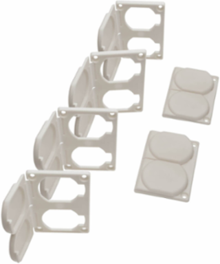 Replacement Locking Outlet Covers Set of 6 for Hospital-Grade Power Strips