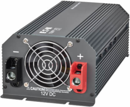 1000W Compact Inverter - 12V DC, 120V AC, 4 Outlets, 2000W Peak Output