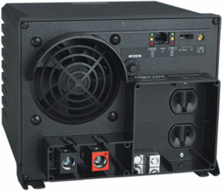 1250W PowerVerter Plus Inverter, 12V DC Input, 2 Outlets, 2500W Peak Output