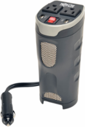 200W Ultra-Compact Car Inverter, 2 AC Outlets, 2 USB Ports, Cup Holder Design