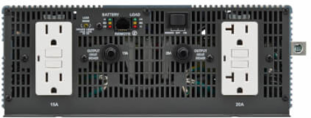3000W Heavy-Duty Inverter with 4 GFCI Outlets, 6000W Peak Output, 12V DC