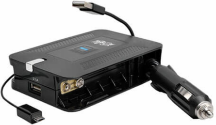 4-in-1 Ultra-Compact Inverter, 100 Watts, 2.1A USB Charging, Includes Adapters