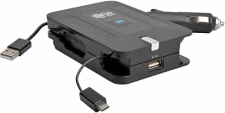 4-in-1 Ultra-Compact Inverter, 100 Watts, 2.1A USB Charging, Includes Adapters