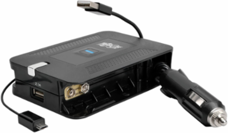 4-in-1 Ultra-Compact Inverter, 100 Watts, 2.1A USB Charging, Includes Adapters