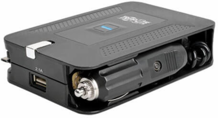 4-in-1 Ultra-Compact Inverter, 100 Watts, 2.1A USB Charging, Includes Adapters