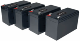 UPS Replacement Battery Cartridge Kit, Set of 4 12V Batteries, 18-Month Warranty
