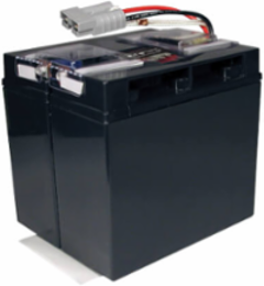 UPS Replacement Battery Cartridge 6.56 x 5.88 x 7 Inch, 24.1 lbs, 18-Month Warranty