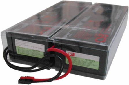 2U UPS Replacement Battery Cartridge, 48V DC, Includes 4 Pre-assembled 12V Batteries