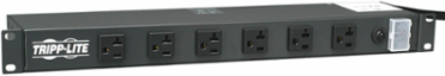 1U Rack-Mount Power Strip, 120V 20A, 12 Outlets, 15-ft Cord
