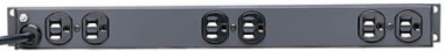 1U Rack-Mount Power Strip, 12 Outlets, 15A, 15 ft Cord, NEMA 5-15P