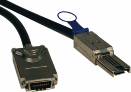 4 Lane External SAS Cable Mini-SAS SFF-8088 to 4xInfiniband SFF-8470, 1 Meter