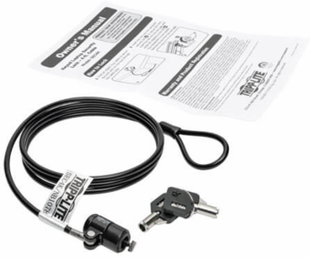 Keyed Laptop Security Lock with 4 ft. Cable, Nickel-Plated Zinc Alloy Lock