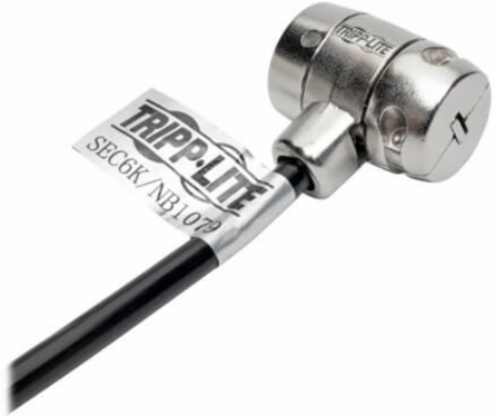 Keyed Laptop Security Lock with 6 Ft Cable, Nickel-Plated Zinc Alloy Lock
