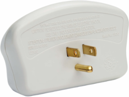 Surge Protector, 3 Outlet Direct Plug-In, 660 Joules, 1800W, Diagnostic LEDs