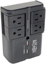 Surge Protector with 4 Rotatable Outlets, 1080 Joules, 3.4A USB Charger