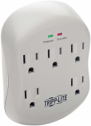 5-Outlet Surge Protector, 1080 Joules, Direct Plug-In, RJ11 Protection