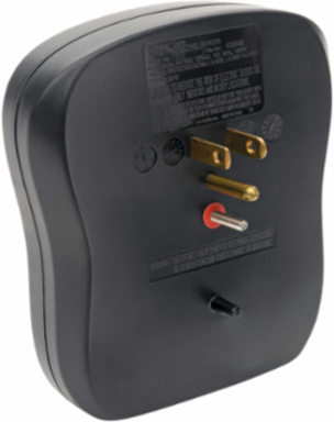 6-Outlet Direct Plug-In Surge Protector, 540 Joules, Black Casing