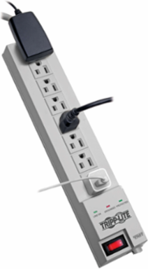 8-Outlet Surge Protector with 8-ft Cord, 1080 Joules, Right-Angle Plug