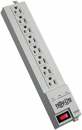 8-Outlet Surge Protector with 8-ft Cord, 1080 Joules, Right-Angle Plug