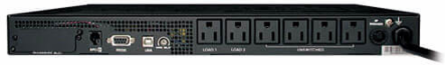 Line-Interactive UPS 1kVA 800W, 1U Rackmount, 6 Outlets, Pure Sine Wave