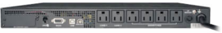 Line-Interactive 1kVA 800W UPS - 1U Rackmount, 6 Outlets, Pure Sine Wave