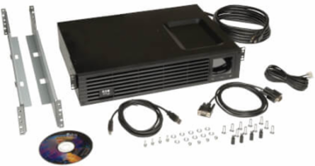 2U Line-Interactive Sine Wave UPS, 1000VA/800W, 6 Outlets, LCD Display