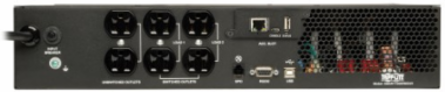 SmartPro Line-Interactive Sine Wave UPS, 120V, 1000VA/800W, 2U, WEBCARDLX, LCD, USB, DB9, 6 Outlets