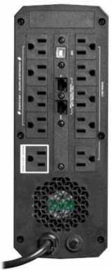 Gaming UPS Battery Backup, Pure Sine Wave, 120V, 1200VA/720W, LCD, AVR, RGB LEDs, USB Charging