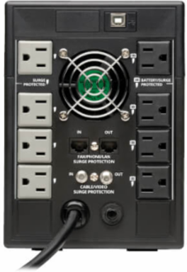 Line-Interactive UPS, 1300VA/720W, 8 Outlets, AVR, USB, LCD