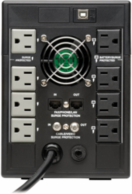 Line-Interactive UPS, 1300VA/720W, 8 Outlets, AVR, USB, LCD