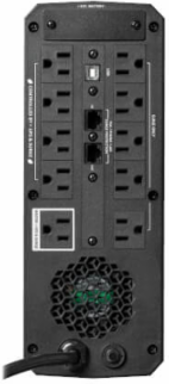 Gaming UPS Battery Backup, Pure Sine Wave, 120V, 1500VA/900W, LCD, AVR, RGB LEDs, USB Charging