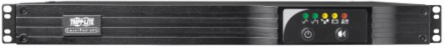 UPS Battery Backup, Line-Interactive, 500VA/300W, 120V, 6 Outlets, Network Card, 1U Rack/Tower